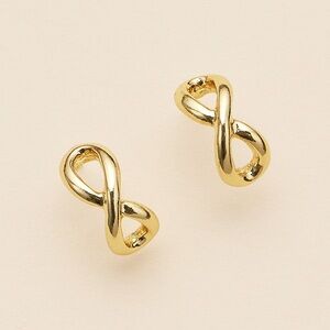 Semi Fine Collection - 18K Gold Dipped Infinity Hoop Earrings